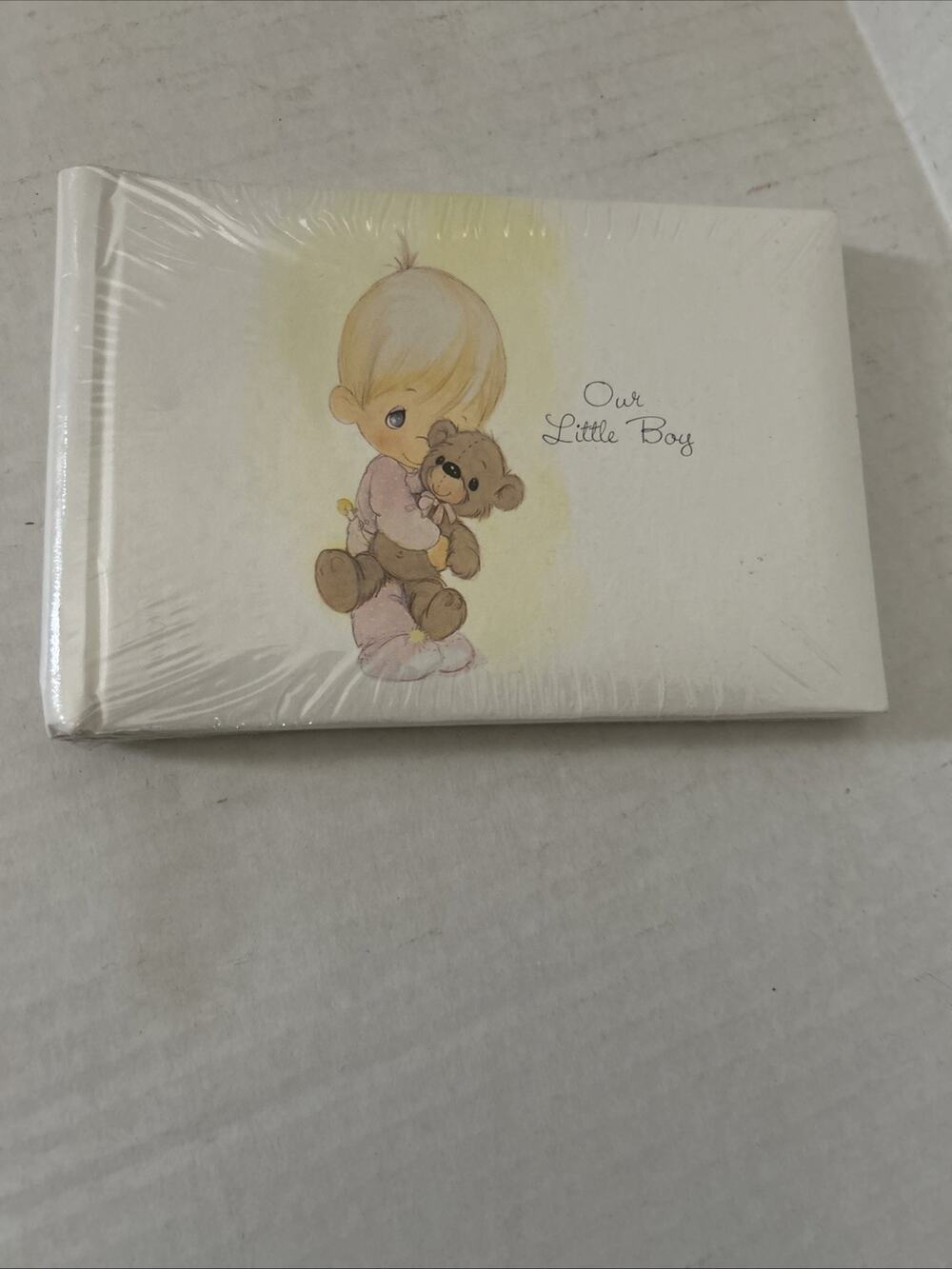 Precious Moments Out Little Boy Book Photo Album 1990s Vintage Had Stain